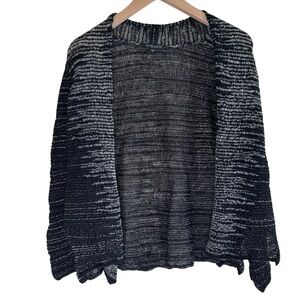 Eileen Fisher Petite Wool Linen Italian Yarn Cardigan